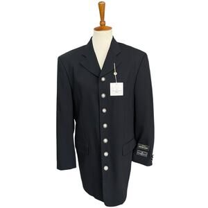 NWT Vintage R Raspinni Uomo 100% Extra Fine Wool Blazer Size 38R/31R